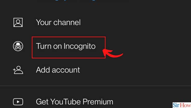 Image titled turn on Incognito on Youtube step 3
